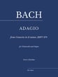 ADAGIO from Concerto in D minor, BWV 974 for Violoncello and Organ P.O.D. cover